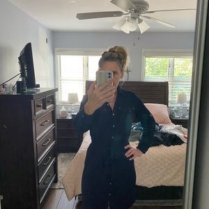 Calvin Klein navy blue dress